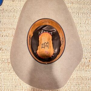 Justin Bent Rail 6X Grey Felt cowboy hat